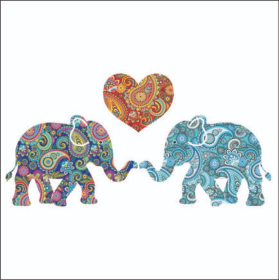 130 X 130MM GREETING CARD - SINGLE CARD